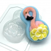 Пластиковая форма для мыла 8ка Фламинго