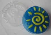 Пластиковая форма для мыла и шоколада Солнечная спираль