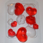 Пластиковая форма Сердечки-поцелучики