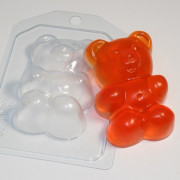 Пластиковая форма для мыла и шоколада Мармеладный мишка