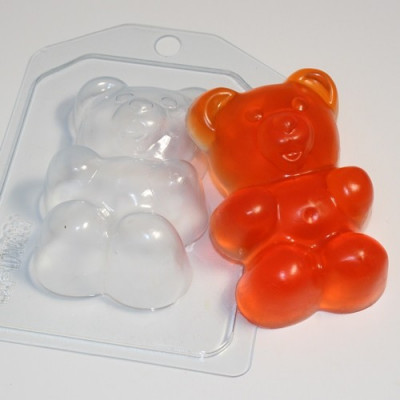 Пластиковая форма для мыла и шоколада Мармеладный мишка