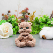 Силиконовая форма Мишка Love