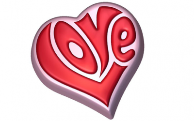 Пластиковая форма Сердце LOVE 